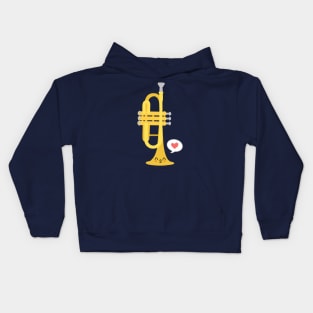 trumpet love Kids Hoodie